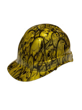 Load image into Gallery viewer, Hard Hat Hydro Dipped Ridgeline Cap Kandy Gold Insanity Skulls