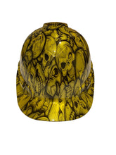 Load image into Gallery viewer, Hard Hat Hydro Dipped Ridgeline Cap Kandy Gold Insanity Skulls