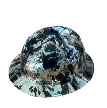 Load image into Gallery viewer, Custom Ridgeline Full Brim Hard Hat Chrome Flames