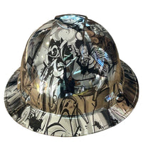 Load image into Gallery viewer, Custom Ridgeline Full Brim Hard Hat Chrome Graffiti