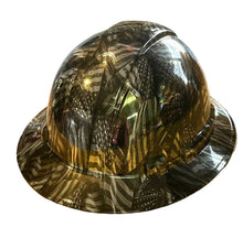 Load image into Gallery viewer, Custom Ridgeline Full Brim Hard Hat Chrome Negative Flags