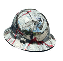 Load image into Gallery viewer, Custom Ridgeline Full Brim Hard Hat Chrome We the People