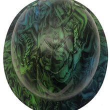 Load image into Gallery viewer, Custom Hard Hat Two Toned Blue & Green Boss Skulls Full Brim Ridgeline