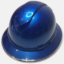 Load image into Gallery viewer, Custom Painted Speedway Blue Ridgeline Full Brim With Chrome EdgeGard