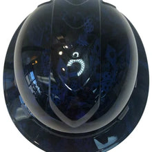 Load image into Gallery viewer, Custom Hard Hat Blue Gambler Ridgeline Full Brim