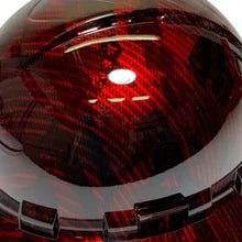 Load image into Gallery viewer, Custom Hydro Dipped Kandy Red Carbon Fiber American Flags Ridgeline Full Brim Vented Hard Hat