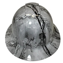 Load image into Gallery viewer, Hydro Dip Hard Hat White Chains Pyramex Ridgeline Protective