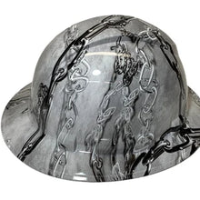 Load image into Gallery viewer, Hydro Dip Hard Hat White Chains Pyramex Ridgeline Protective
