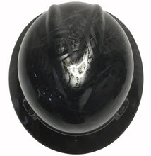 Load image into Gallery viewer, Custom Hard Hat Metallic Graphite Bio Mechanical MSA V-Gard Full Brim