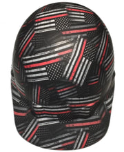 Load image into Gallery viewer, Hard Hat Pyramex SL Series Sleek Shell Cap Style Custom American Flag Thin Red Line