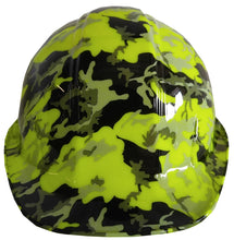 Load image into Gallery viewer, Hard Hat SL Series Cap Style Custom Hydro Dipped Hi Vis Green Camo