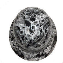 Load image into Gallery viewer, Custom Hydro Dipped Hard Hat White Flames Full Brim Ridgeline