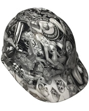 Load image into Gallery viewer, Custom Hydro Dip Hard Hat Ridgeline Cap Style Custom White Naughty Boy