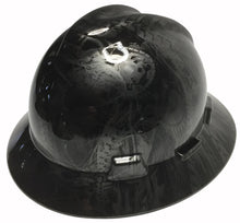 Load image into Gallery viewer, Custom Hard Hat Metallic Graphite Bio Mechanical MSA V-Gard Full Brim