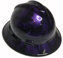 Load image into Gallery viewer, Custom Hard Hat Plum Crazy Purple Midnight American Flags