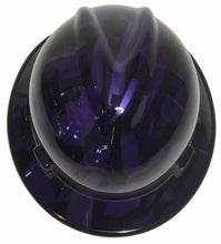 Load image into Gallery viewer, Custom Hard Hat Plum Crazy Purple Midnight American Flags