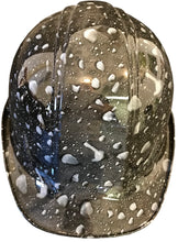 Load image into Gallery viewer, Custom Hydro Dipped Hard Hat SL Series Cap Style Custom Black Raindrops
