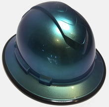 Load image into Gallery viewer, Custom Painted Blue Green Chameleon Ridgeline Full Brim With Black EdgeGard