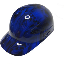 Load image into Gallery viewer, Custom Hydro Dipped Blue No Evil Skulls Bump Cap