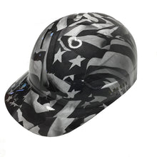 Load image into Gallery viewer, Custom Hydro Dipped White Midnight American Flag Bump Cap