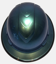 Load image into Gallery viewer, Custom Painted Blue Green Chameleon Ridgeline Full Brim With Black EdgeGard