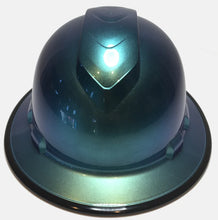Load image into Gallery viewer, Custom Painted Blue Green Chameleon Ridgeline Full Brim With Black EdgeGard