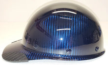 Load image into Gallery viewer, Custom Translucent Blue Lift Dax Carbon Fiber HDCC-17KG Cap Style Hard Hat