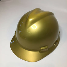 Load image into Gallery viewer, Custom Painted MSA Cap Style Gold Metalic