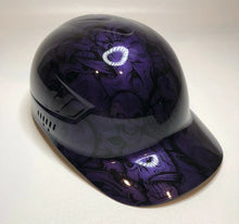 Load image into Gallery viewer, Hydro Dipped Custom Bump Cap Plum Crazy Purple Insanity Skulls