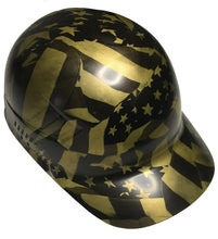 Load image into Gallery viewer, Hydro Dipped Custom Bump Cap Metalic Gold Midnight Flags