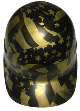 Load image into Gallery viewer, Hydro Dipped Custom Bump Cap Metalic Gold Midnight Flags