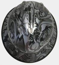 Load image into Gallery viewer, Custom Hard Hat MSA V-Gard Full Brim Silver Metallic Graffiti