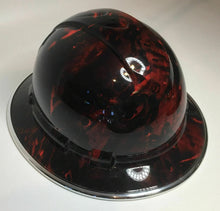 Load image into Gallery viewer, Custom Hard Hat Ridgeline Full Brim Red Turbos & Pistons