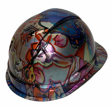 Load image into Gallery viewer, Custom Hydro Dipped Colored Graffiti Ridgeline Cap Style Hard Hat