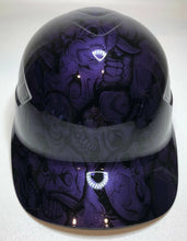 Load image into Gallery viewer, Hydro Dipped Custom Bump Cap Plum Crazy Purple Insanity Skulls