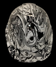 Load image into Gallery viewer, Custom Hydro Dipped White Graffiti Ridgeline Cap Style Hard Hat