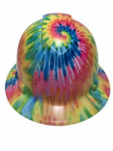 Load image into Gallery viewer, Custom Hydro Dipped Hard Hat Ridgeline Full Brim Custom Light Tie Dye
