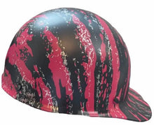Load image into Gallery viewer, Custom Hard Hat Pink Marble Splash MSA SkullGard Cap Style