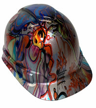 Load image into Gallery viewer, Custom Hydro Dipped Colored Graffiti Ridgeline Cap Style Hard Hat