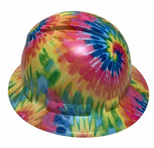 Load image into Gallery viewer, Custom Hydro Dipped Hard Hat Ridgeline Full Brim Custom Light Tie Dye