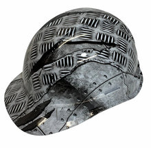Load image into Gallery viewer, Hydro Dipped Hard Hat Ridgeline Cap Style Custom White Steel Raptor