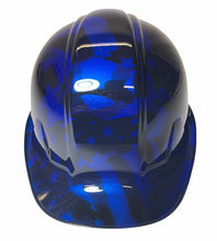 Load image into Gallery viewer, Custom Hard Hat Blue Midnight Flags Hydro Dipped SL Series Cap Style