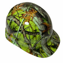 Load image into Gallery viewer, Hard Hat Ridgeline Cap Style Custom Hi Vis Green Vista Camo