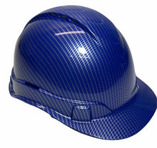 Load image into Gallery viewer, Hard Hat Ridgeline Cap Style Custom Vented Blue Carbon Fiber