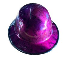 Load image into Gallery viewer, Custom $100 Dollar Bills Translucent Purple with Edgegard Lift DAX Carbon Fiber HDC-15KG Full Brim Hard Hat