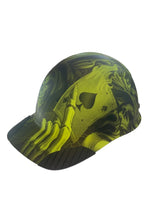 Load image into Gallery viewer, Hydro Dip HiVis Green Ace of Skulls Lift DAX Fiber HDFC-17WG Cap Style Hard Hat