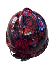 Load image into Gallery viewer, Custom Hard Hat Kandy Red gangsta Hydro Dipped MSA VGard Cap Style