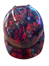 Load image into Gallery viewer, Custom Hard Hat Kandy Red gangsta Hydro Dipped MSA VGard Cap Style