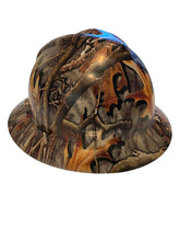 Load image into Gallery viewer, Custom Hydro Dipped Woods Thunder Mountain Hard Hat MSA V-Gard Full Brim
