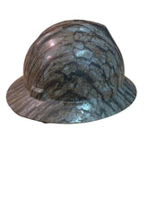 Load image into Gallery viewer, Custom Hard Hat Treebark Camo Hydro Dipped Full Brim MSA VGard